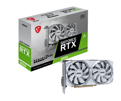 Karta graficzna MSI GeForce RTX 3050 VENTUS 2X XS WHITE OC 8GB GDDR6